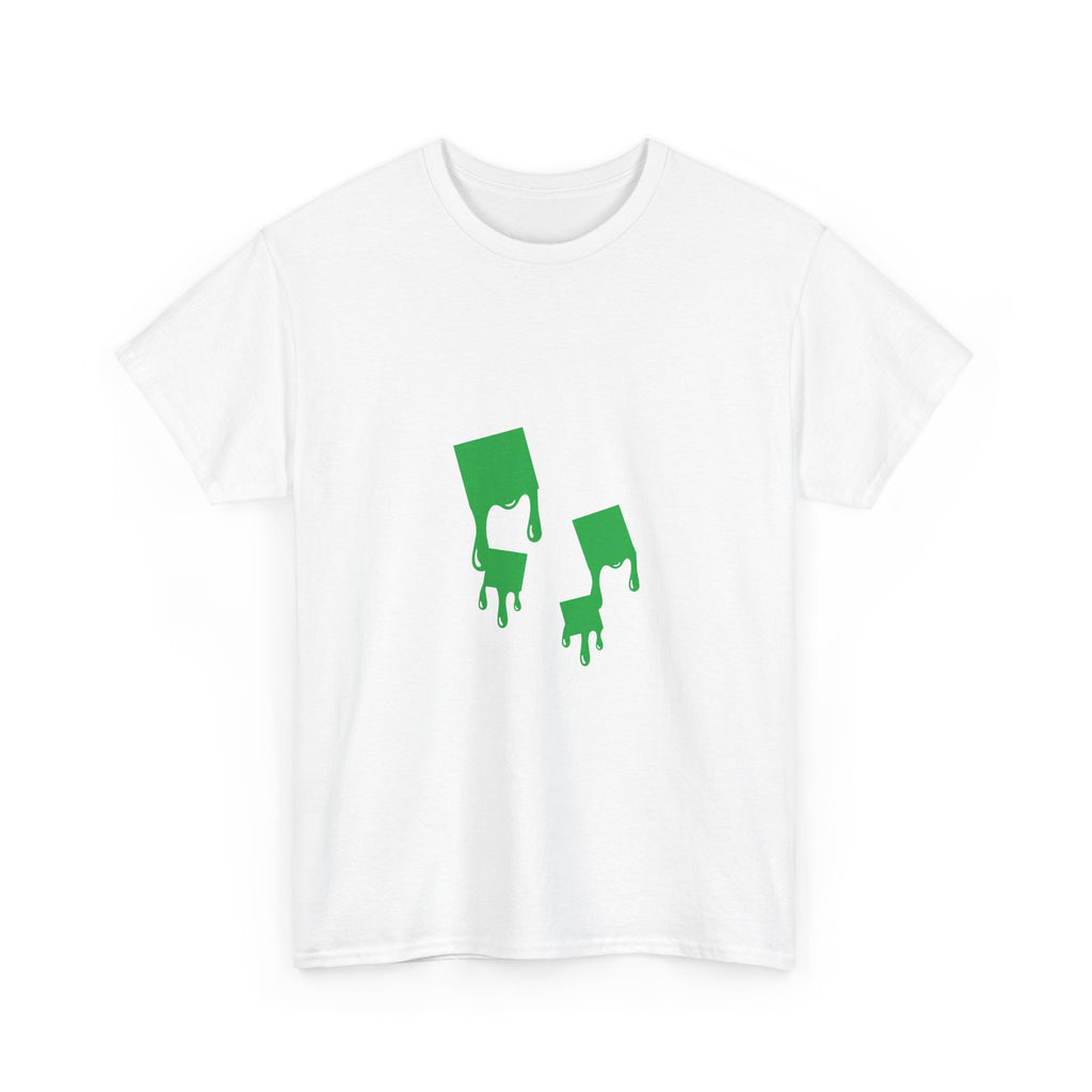 Green Paint Drip Graphic T-Shirt
