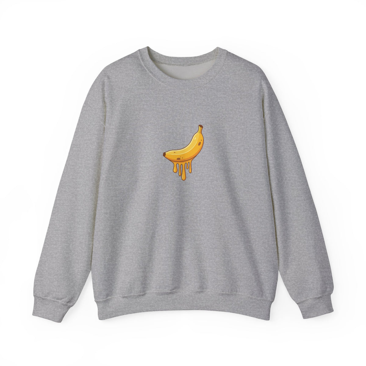 Playful Melting Banana Crewneck Sweatshirt