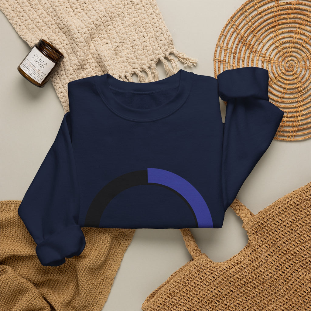 Minimalist Progress Ring Crewneck Sweatshirt