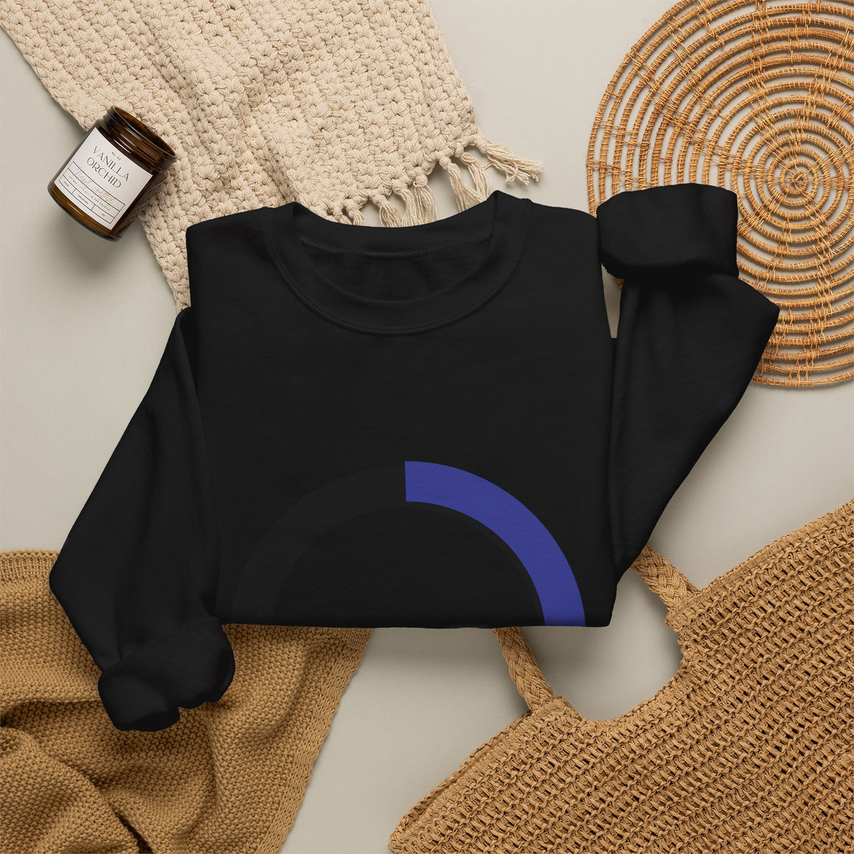 Minimalist Progress Ring Crewneck Sweatshirt