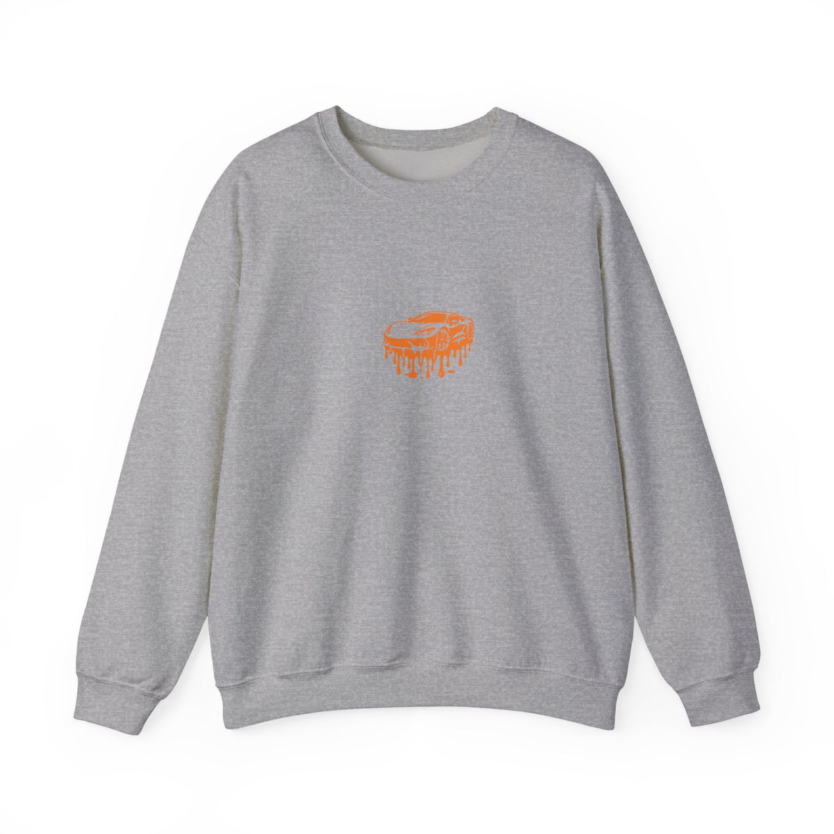 Retro Orange Dripping Mushroom Crewneck Sweatshirt