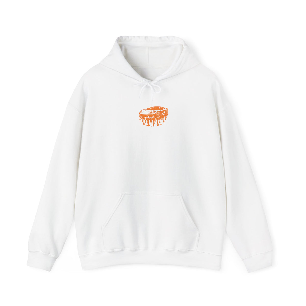 Retro Orange Graphic Hoodie