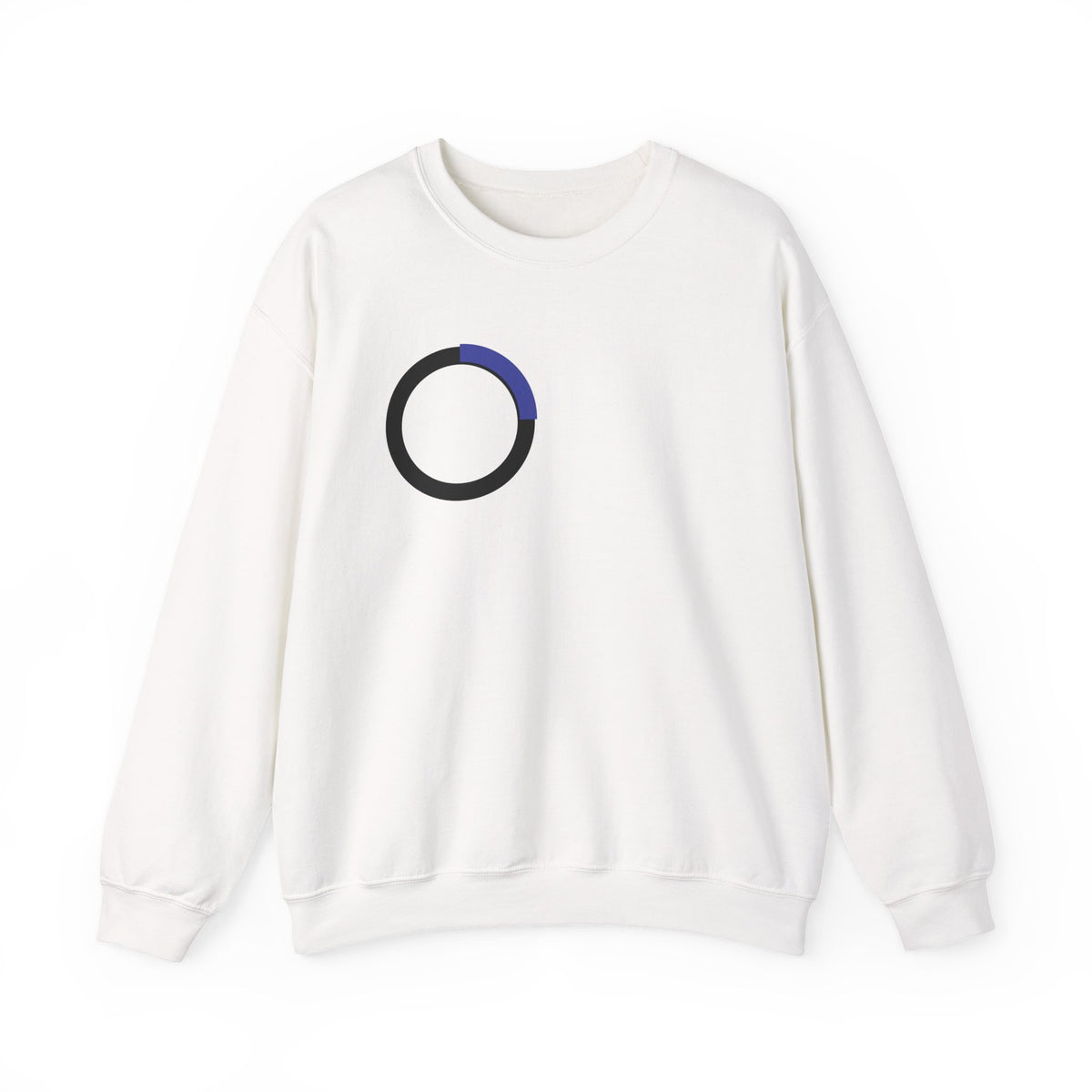 Minimalist Progress Ring Crewneck Sweatshirt