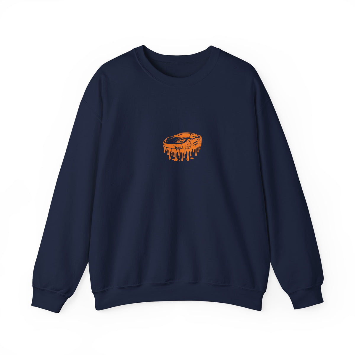 Retro Orange Dripping Mushroom Crewneck Sweatshirt
