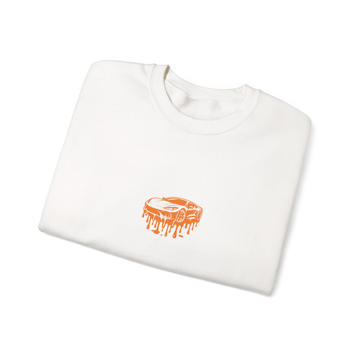 Retro Orange Dripping Mushroom Crewneck Sweatshirt