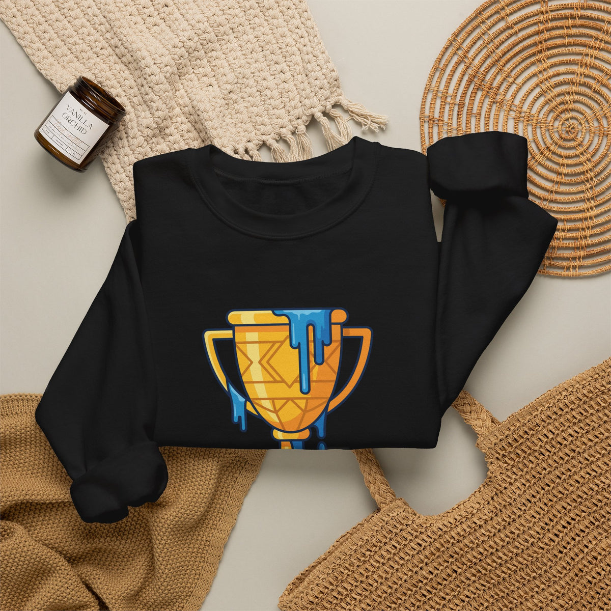 Trophy Cup Crewneck Sweatshirt – Winner’s Celebration Pullover