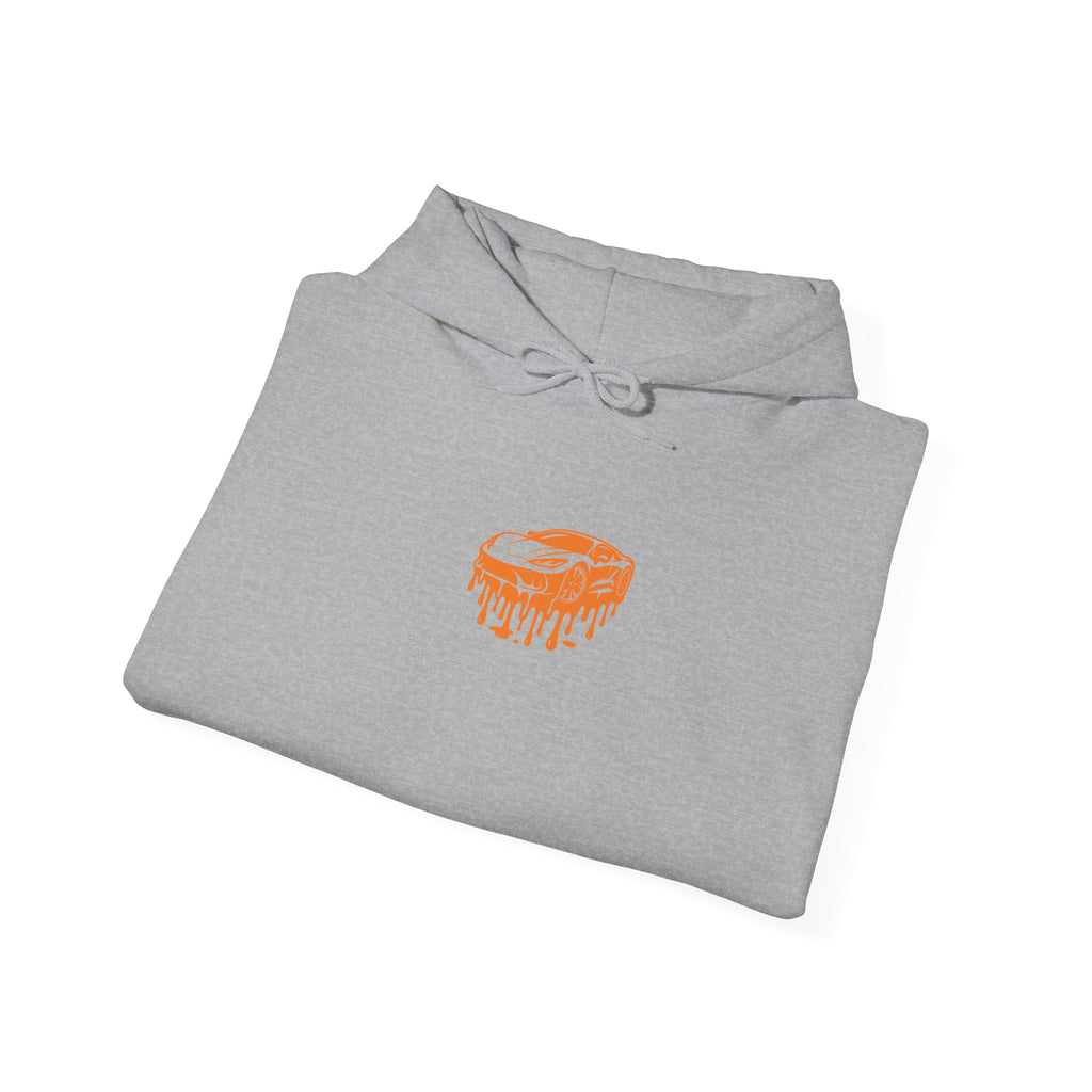 Retro Orange Graphic Hoodie