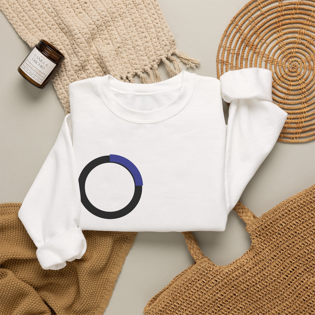 Minimalist Progress Ring Crewneck Sweatshirt