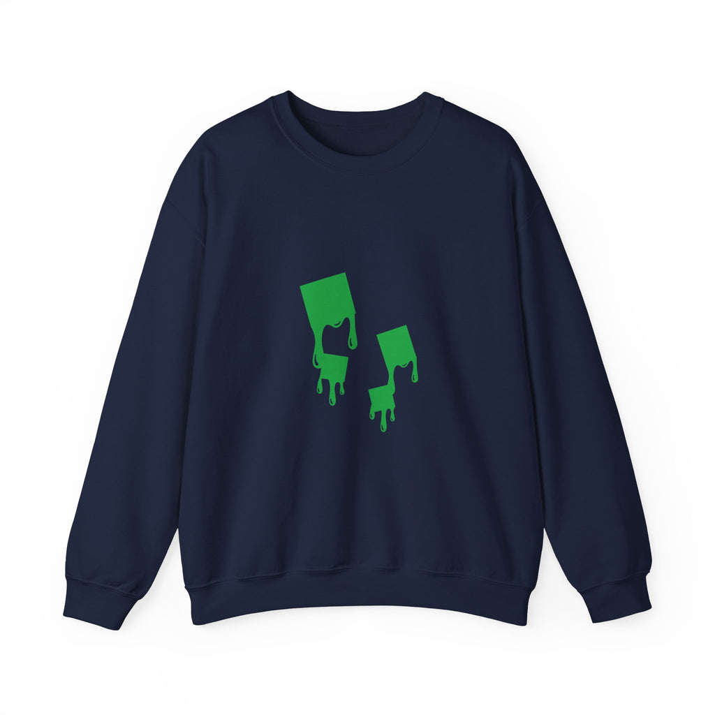 Green Dripping Ghosts Halloween Sweatshirt