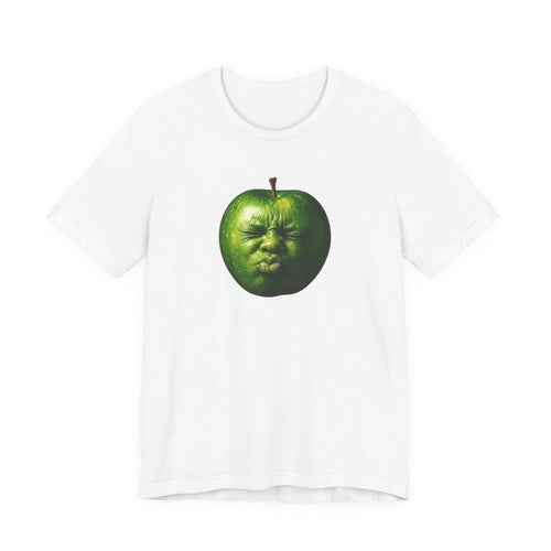 Green Apple Face - Brainrot Memes T-Shirt