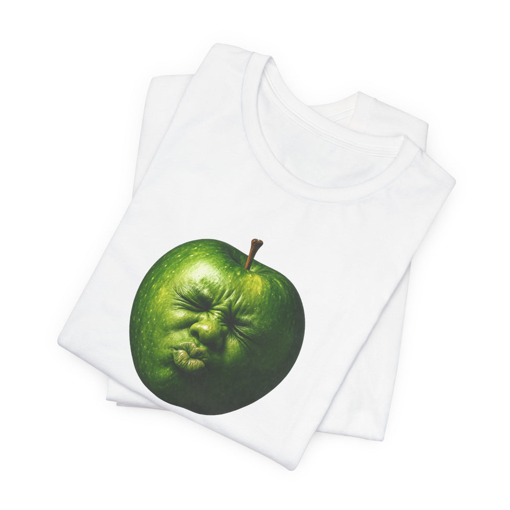 Green Apple Face - Brainrot Memes T-Shirt