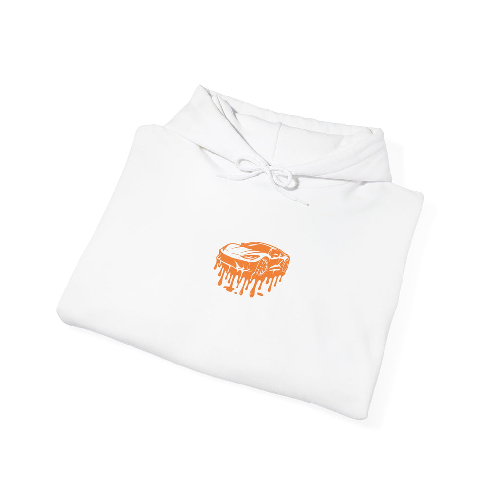 Retro Orange Graphic Hoodie