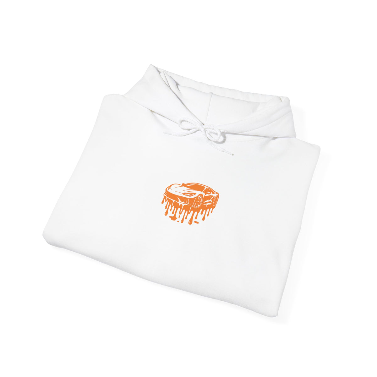Retro Orange Graphic Hoodie