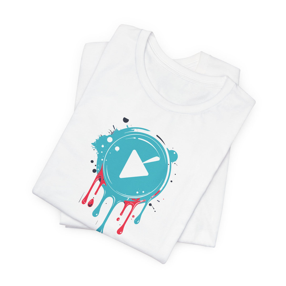 Play Button Paint Splash Graphic T-Shirt
