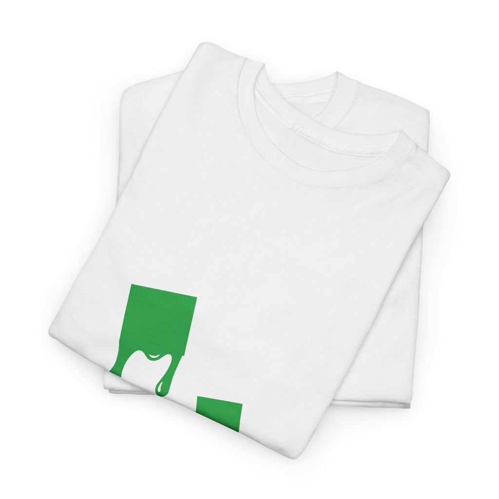 Green Paint Drip Graphic T-Shirt