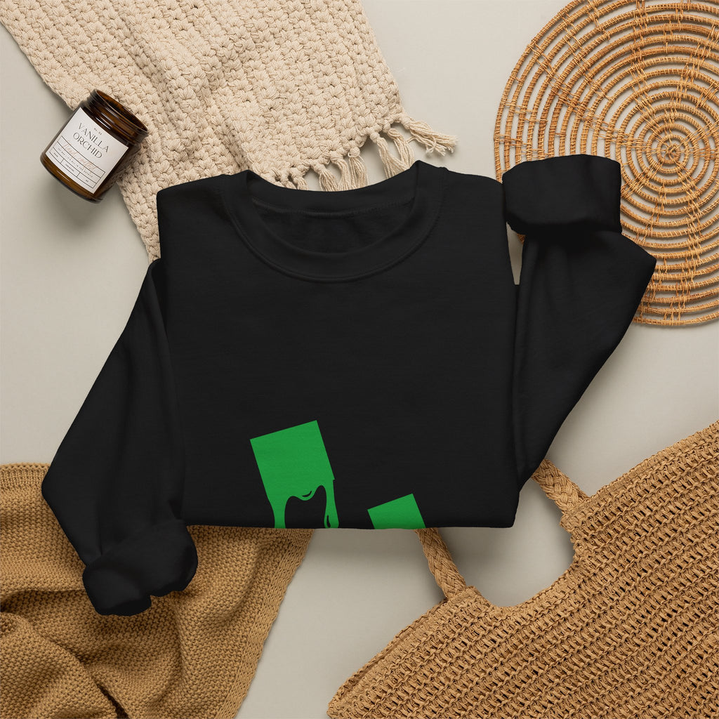 Green Dripping Ghosts Halloween Sweatshirt