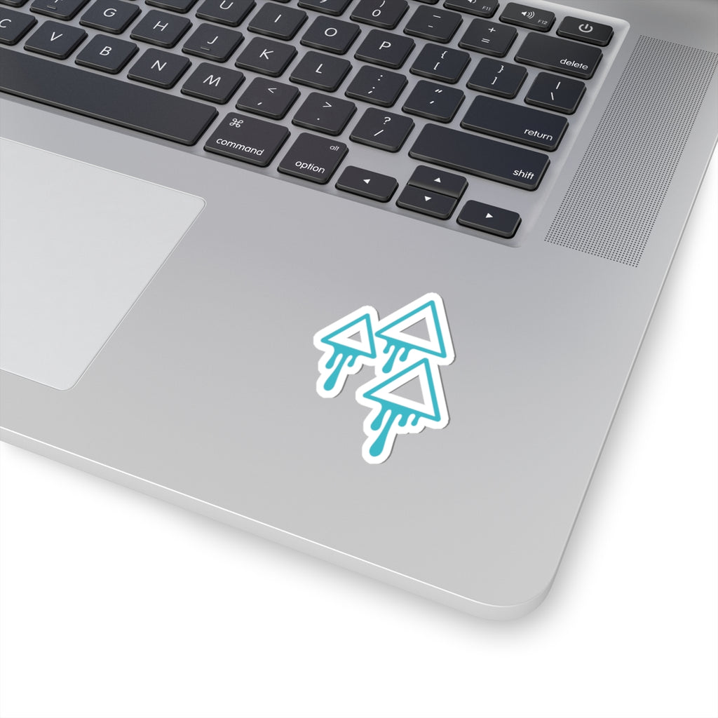 Melting Geometric Triangles Kiss-Cut Stickers