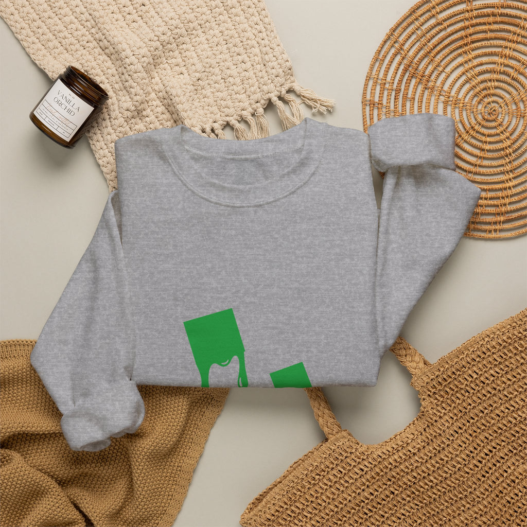 Green Dripping Ghosts Halloween Sweatshirt