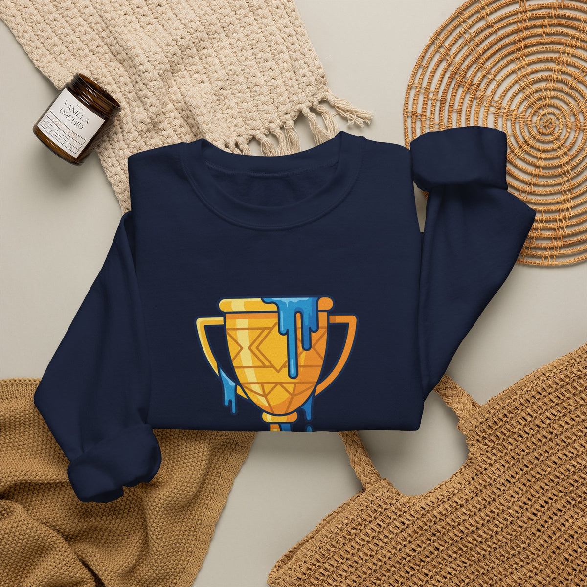 Trophy Cup Crewneck Sweatshirt – Winner’s Celebration Pullover