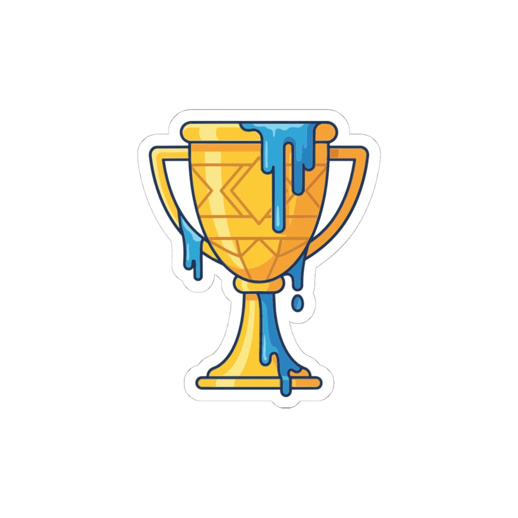Melting Trophy Kiss-Cut Sticker