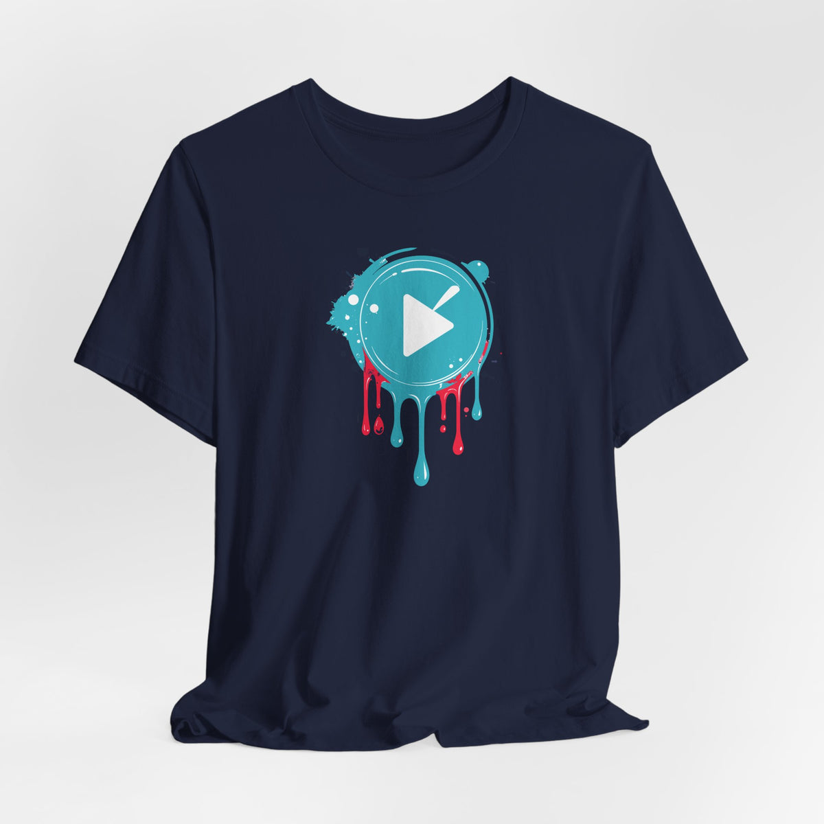 Play Button Paint Splash Graphic T-Shirt