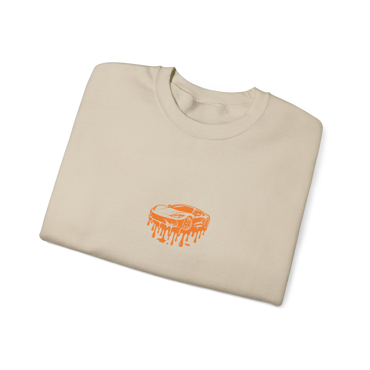 Retro Orange Dripping Mushroom Crewneck Sweatshirt