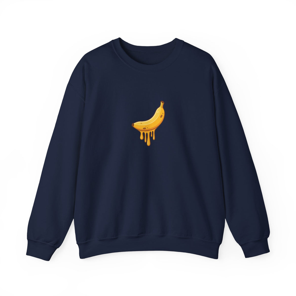 Playful Melting Banana Crewneck Sweatshirt