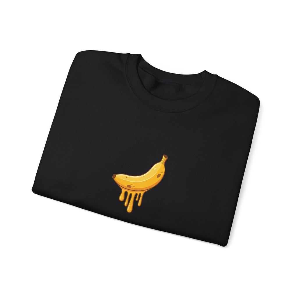 Playful Melting Banana Crewneck Sweatshirt