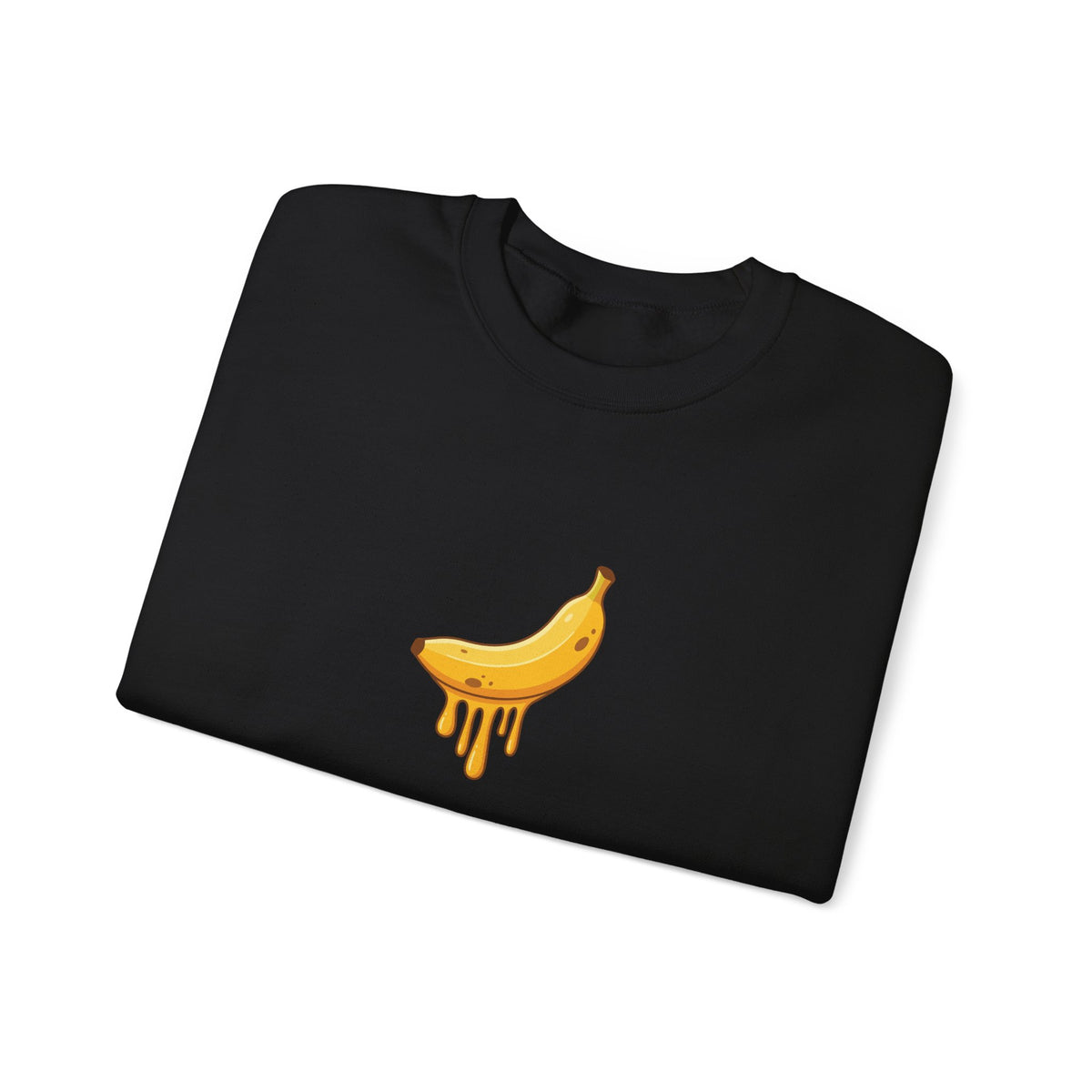 Playful Melting Banana Crewneck Sweatshirt