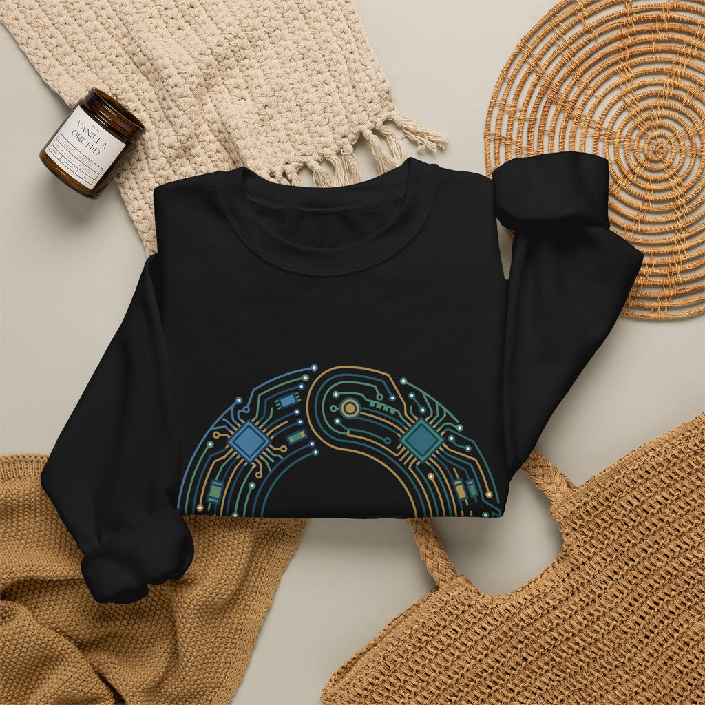 Geometric Circuit Ring Sweatshirt