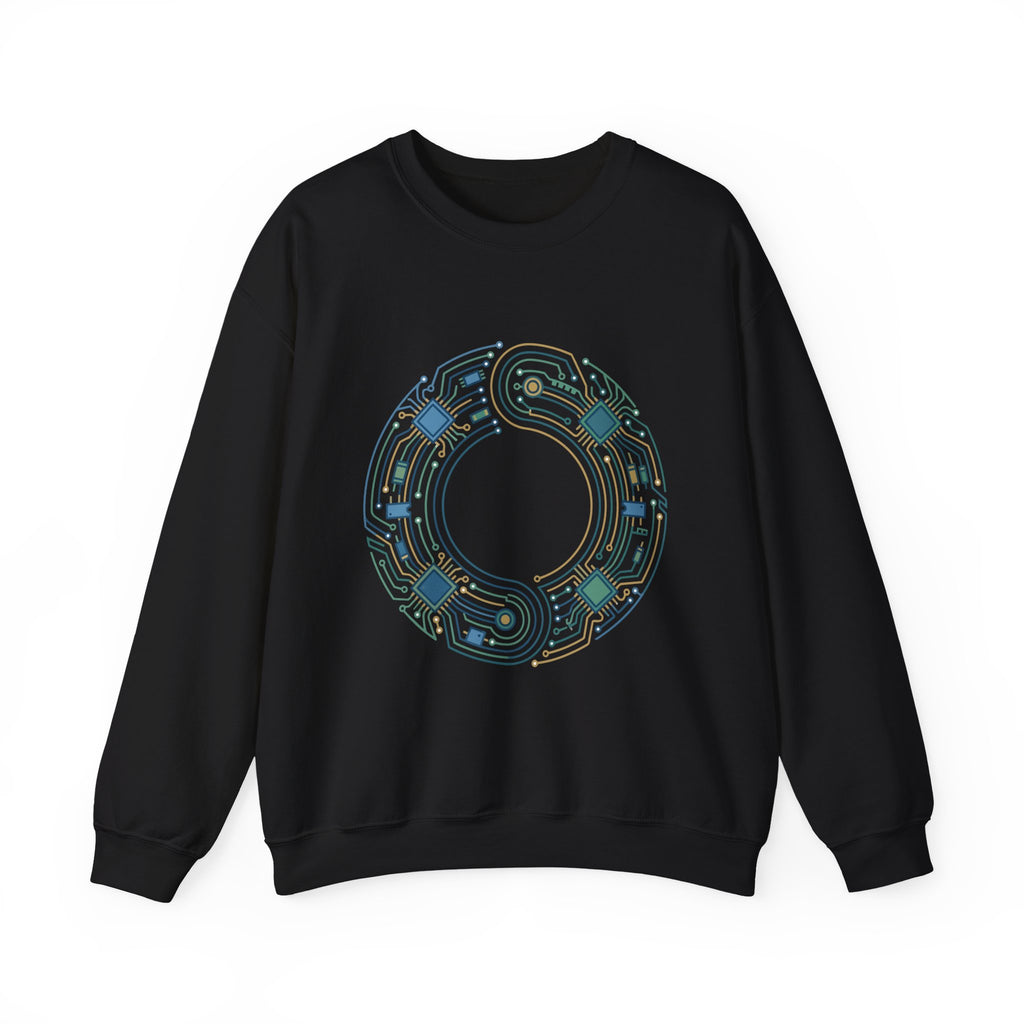 Geometric Circuit Ring Sweatshirt
