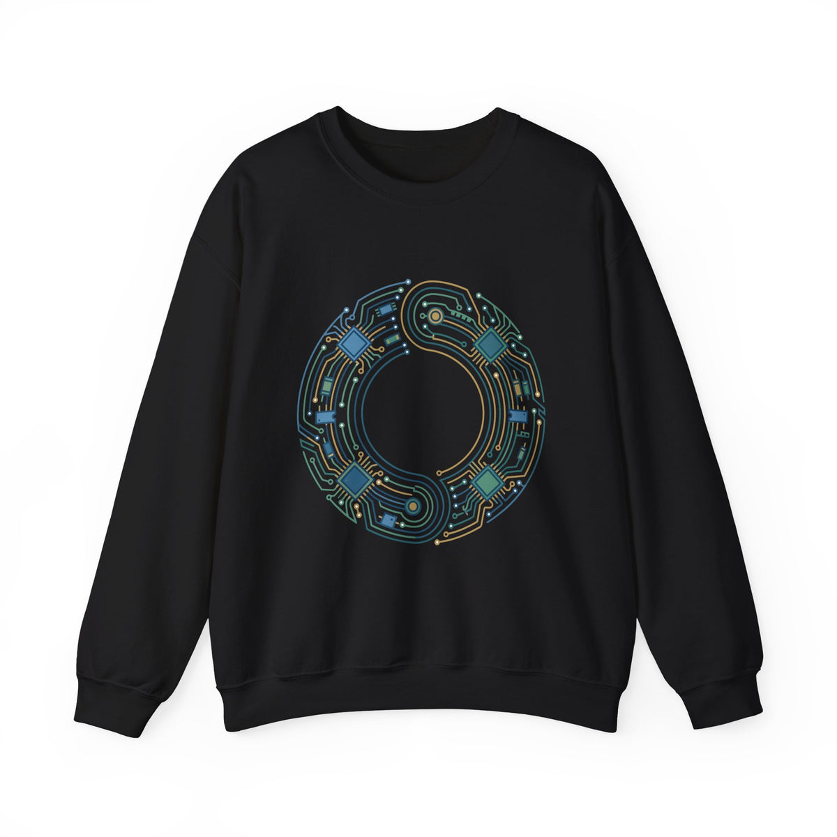 Geometric Circuit Ring Sweatshirt