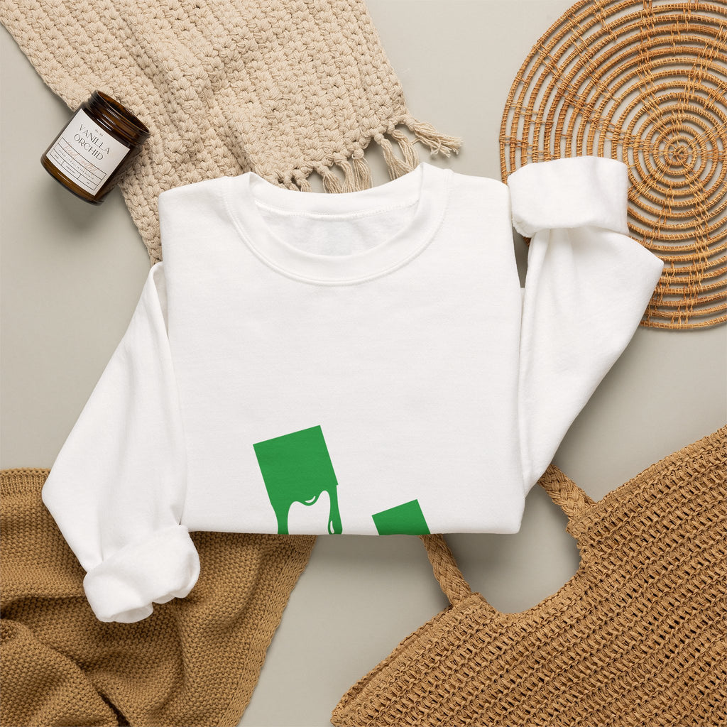 Green Dripping Ghosts Halloween Sweatshirt