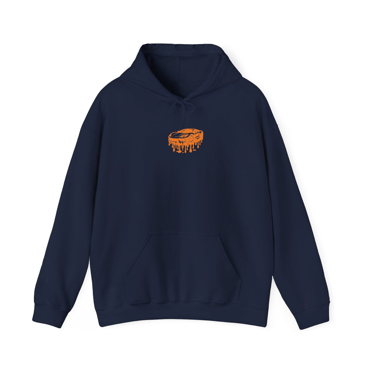 Retro Orange Graphic Hoodie