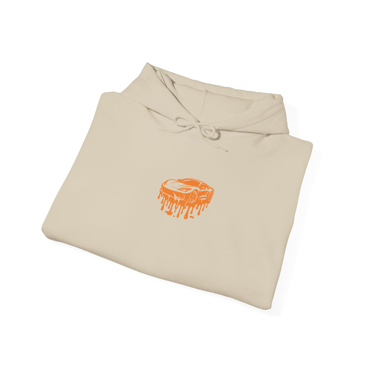 Retro Orange Graphic Hoodie