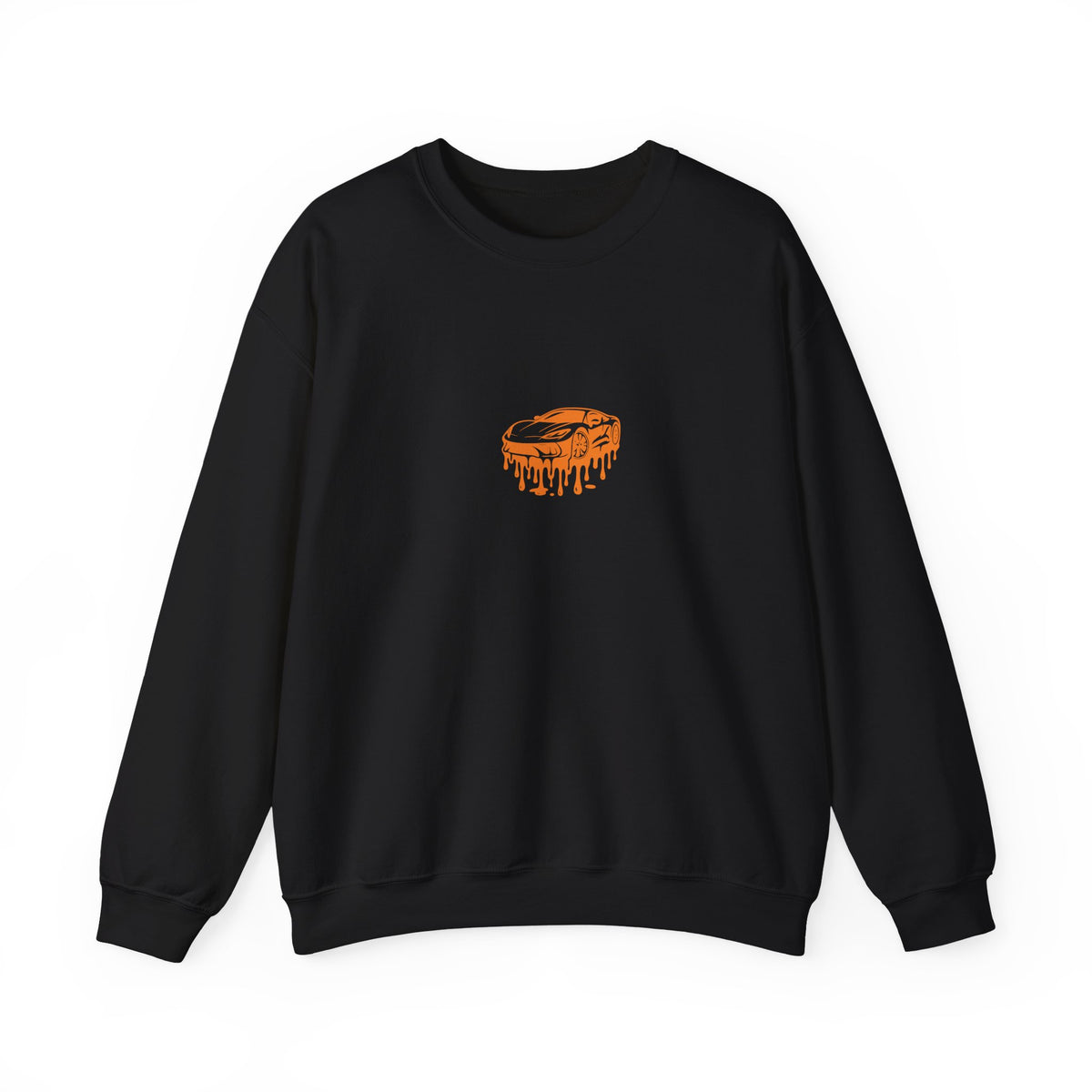 Retro Orange Dripping Mushroom Crewneck Sweatshirt
