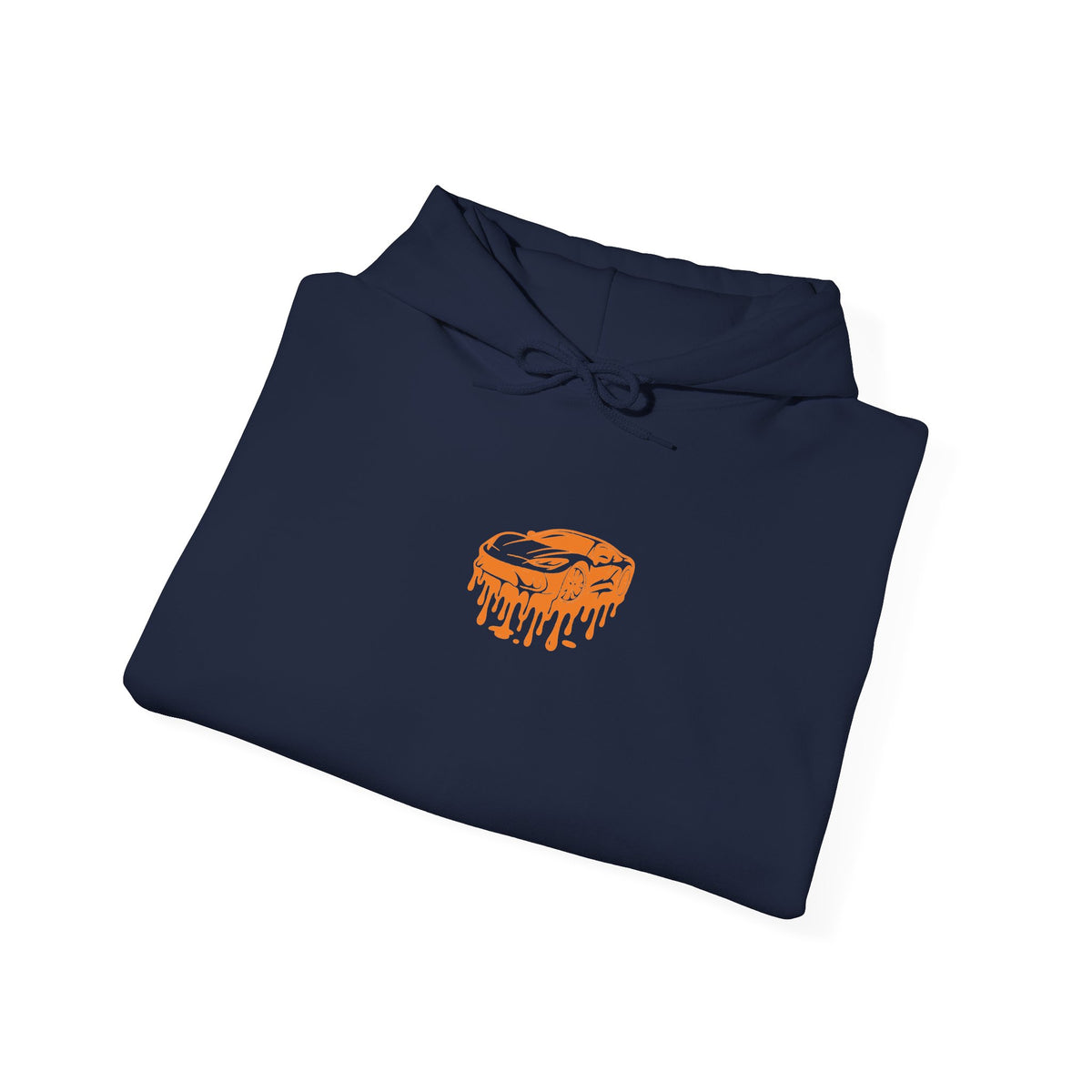 Retro Orange Graphic Hoodie