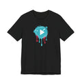 Play Button Paint Splash Graphic T-Shirt