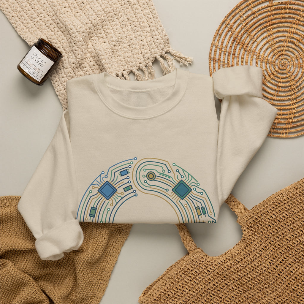 Geometric Circuit Ring Sweatshirt