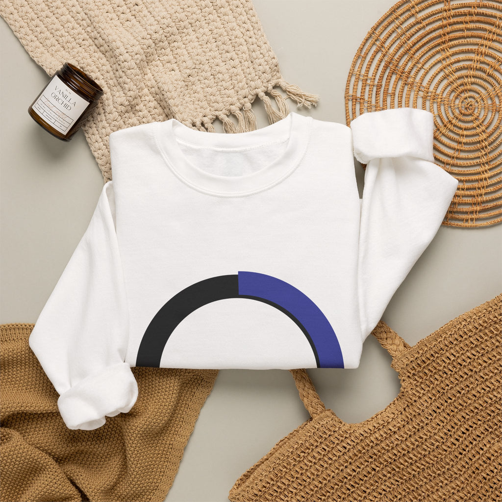 Minimalist Progress Ring Crewneck Sweatshirt