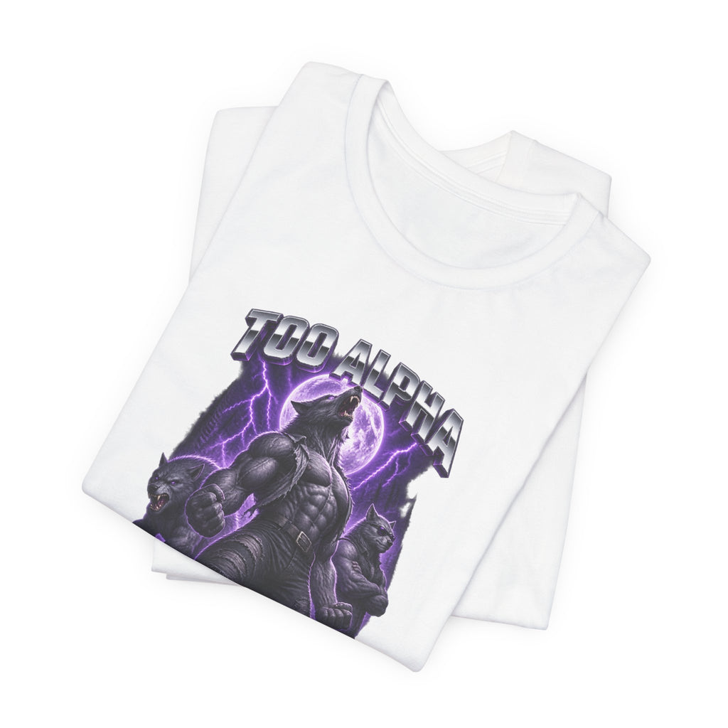 Too Alpha for Therapy Wolf Meme T-Shirt