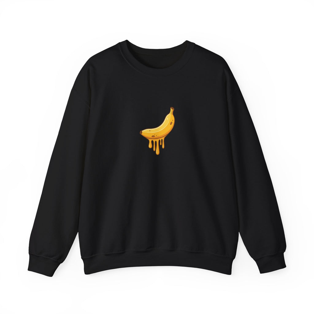 Playful Melting Banana Crewneck Sweatshirt