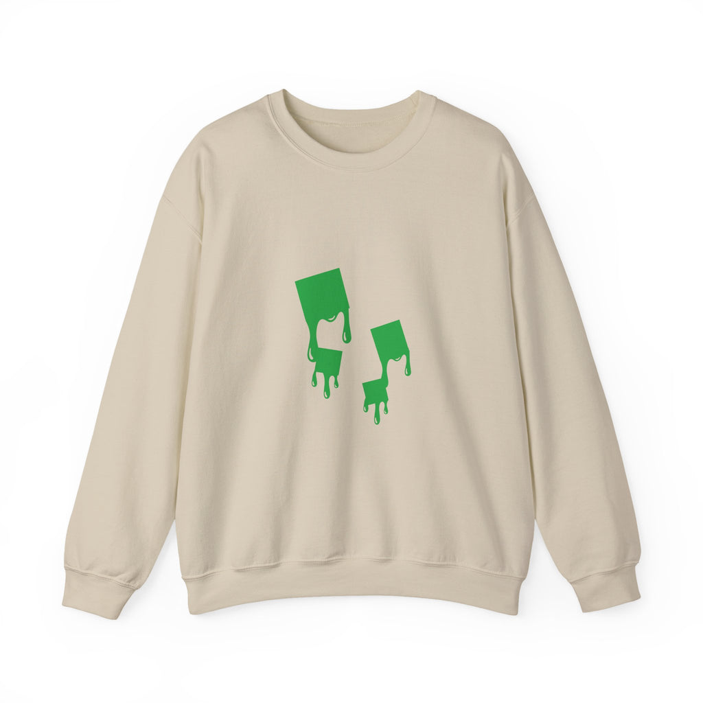 Green Dripping Ghosts Halloween Sweatshirt