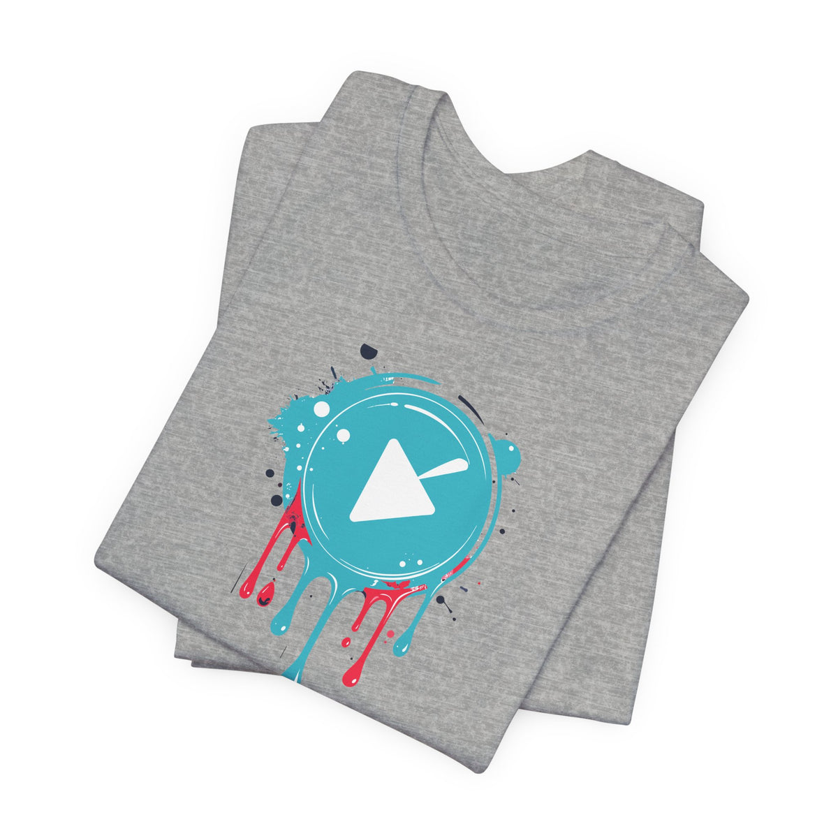 Play Button Paint Splash Graphic T-Shirt