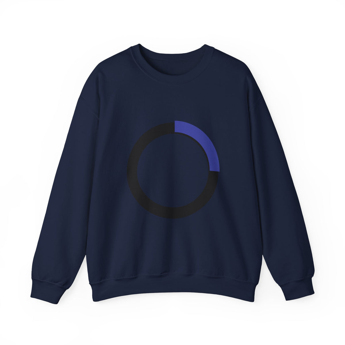 Minimalist Progress Ring Crewneck Sweatshirt