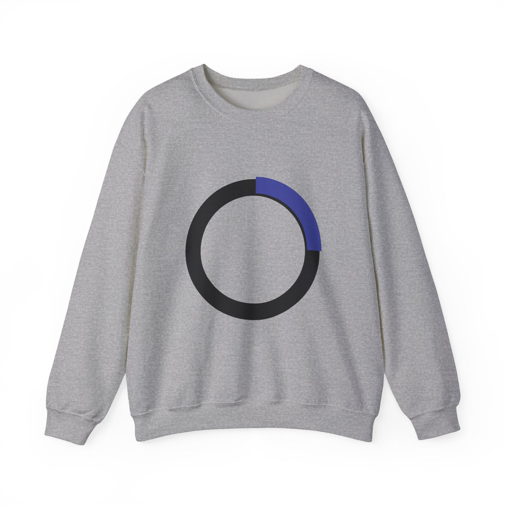 Minimalist Progress Ring Crewneck Sweatshirt