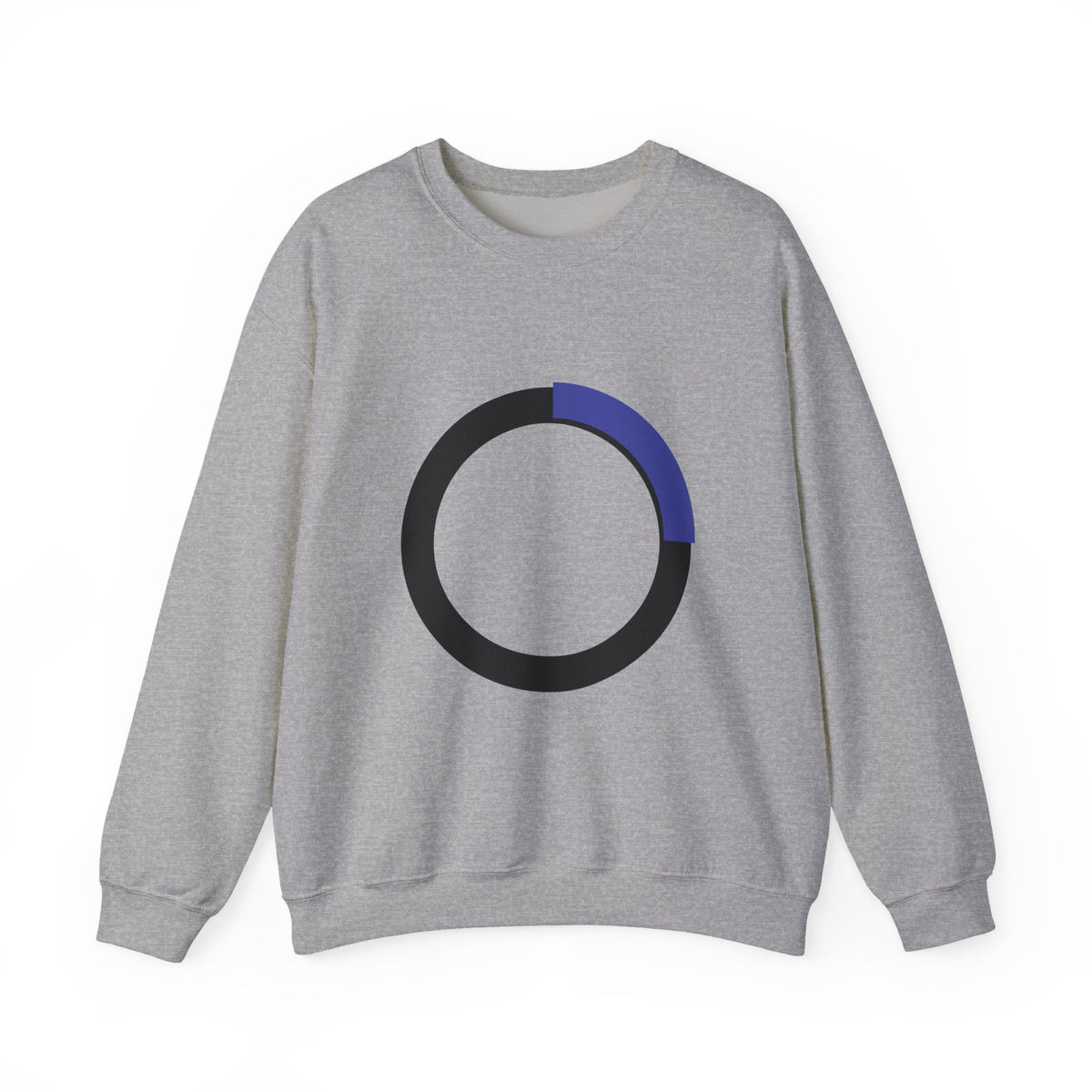Minimalist Progress Ring Crewneck Sweatshirt