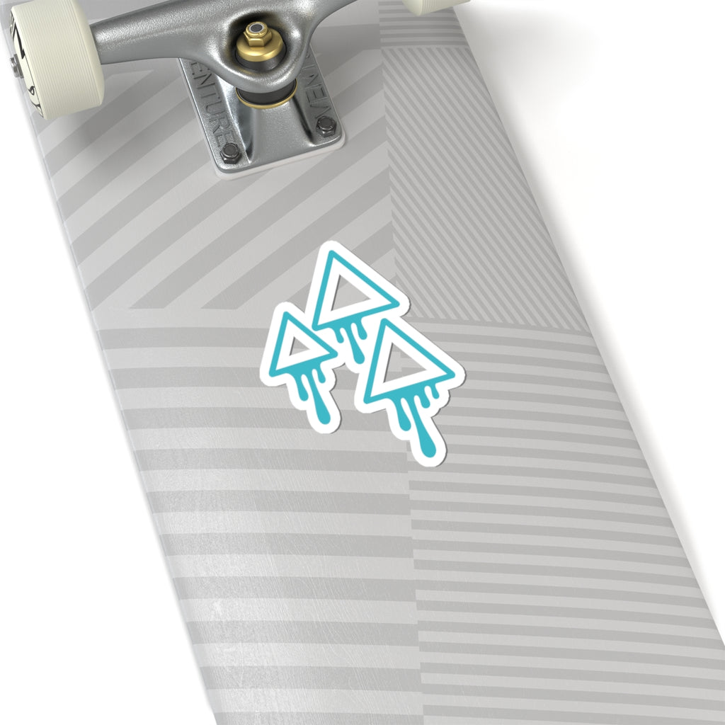 Melting Geometric Triangles Kiss-Cut Stickers