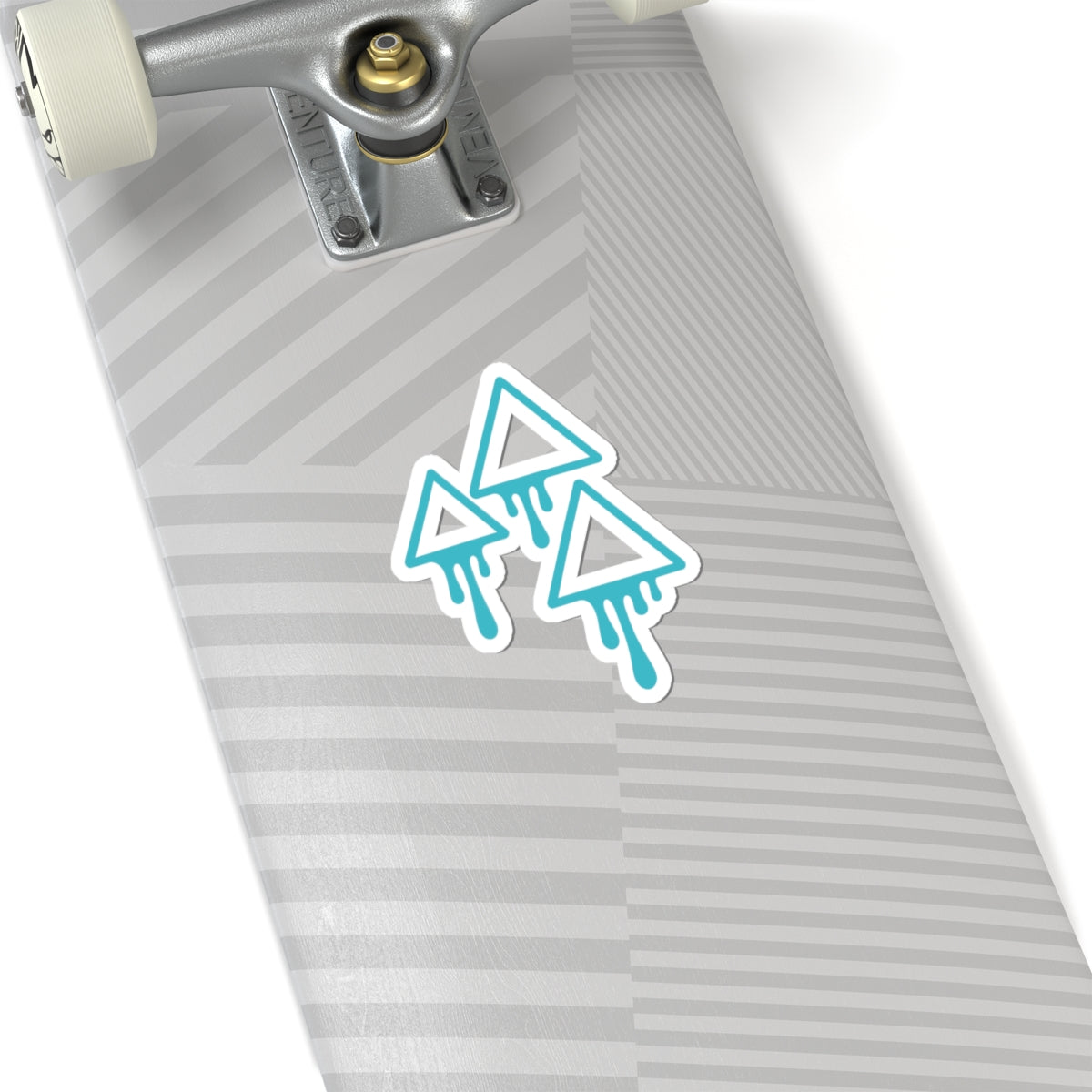 Melting Geometric Triangles Kiss-Cut Stickers