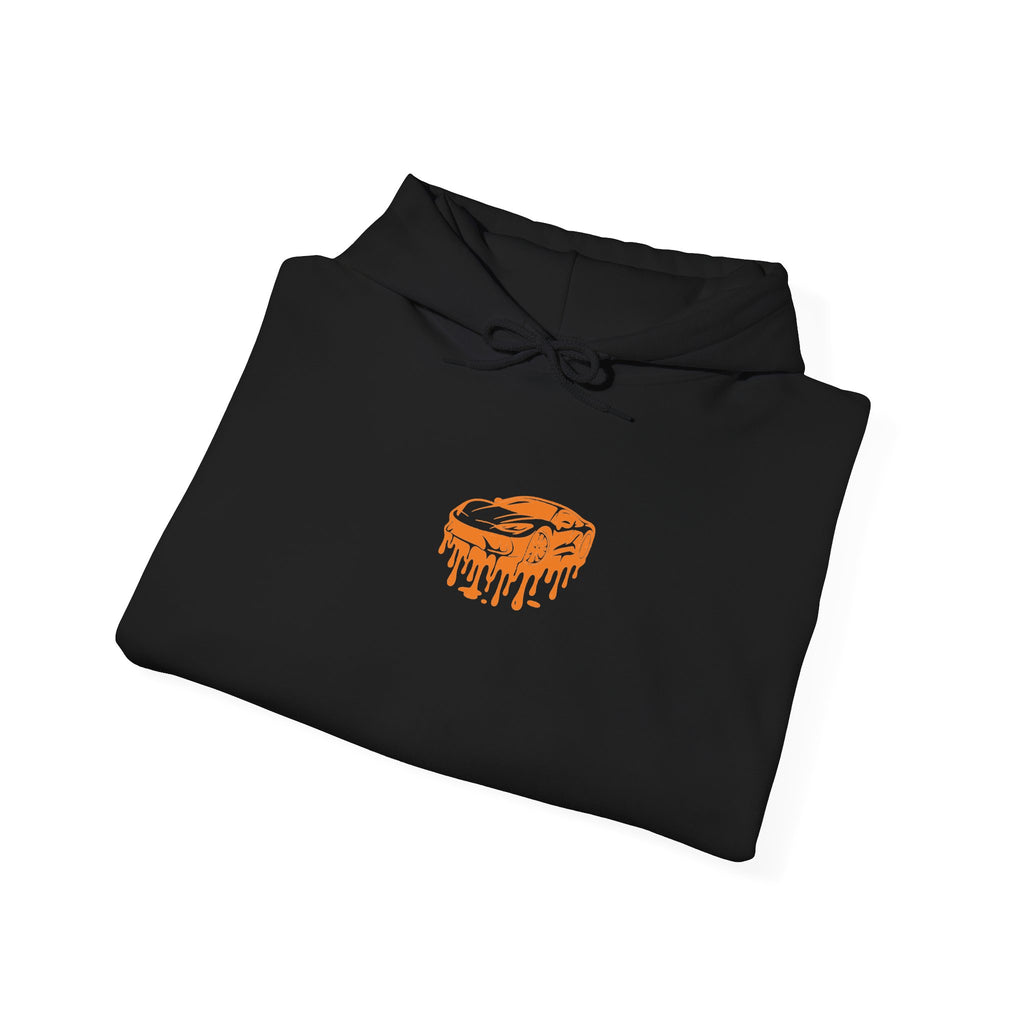 Retro Orange Graphic Hoodie